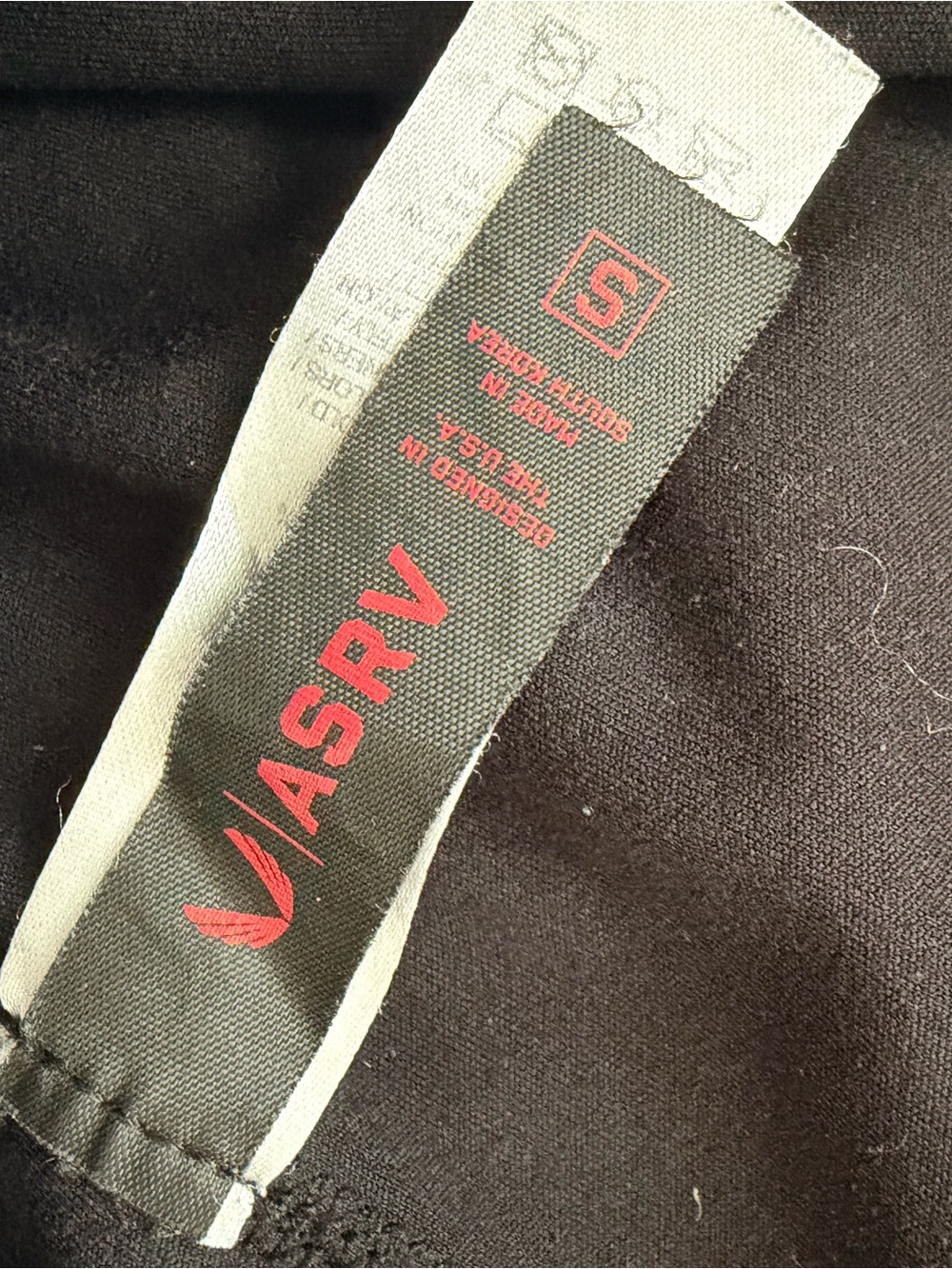 ASRV Black Athletic Shorts -Tetra Light 5-inch liner. Black - Picture 3 of 4